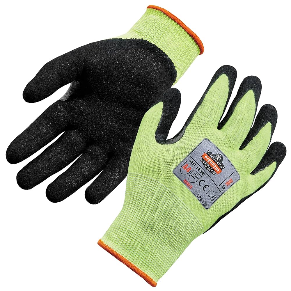 Ergodyne Cut Resistant Gloves, Cut Level 4, Nitrile Coated